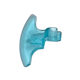 Minifigure, Weapon Axe Head with Clip, Part# 53454 Part LEGO® Trans-Light Blue
