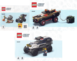 60449 - Off-Road Police Car Chase - INSTRUCTIONS ONLY Instructions LEGO®
