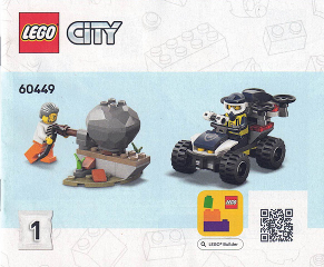 60449 - Off-Road Police Car Chase - INSTRUCTIONS ONLY Instructions LEGO® Slightly Used Book 1