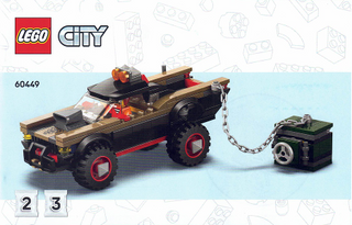 60449 - Off-Road Police Car Chase - INSTRUCTIONS ONLY Instructions LEGO® Slightly Used Book 2