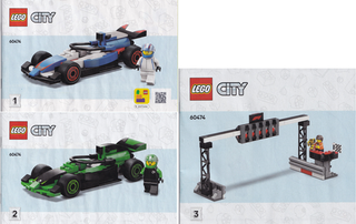 60474 - F1 Grid with VCARB & Sauber Race Cars - INSTRUCTIONS ONLY Instructions LEGO®