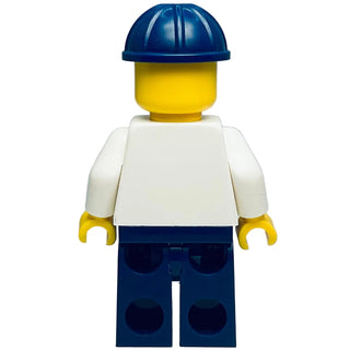Male with Vestas Logo on Torso, Dark Blue Legs, Dark Blue Construction Helmet, Glasses, twn365 - LEGO® Town Minifigure Minifigure LEGO®