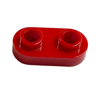 Plate, Round 1x2 with Open Studs, Part# 35480 Part LEGO® Red 1 Part