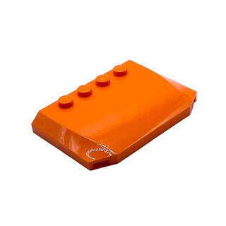 Wedge 4 x 6 x 2/3 Triple Curved, Part# 52031 Part LEGO® Orange