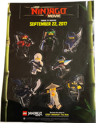Promotional Sticker Sheet for The LEGO® NINJAGO Movie, Part# Gstk196 Part LEGO® Complete