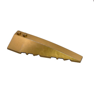 Wedge 10 x 3 Right, Part# 50956 Part LEGO® Metallic Gold