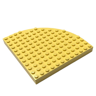 Brick, Round Corner 12x12, Part# 6162 Part LEGO® Light Yellow Very Good
