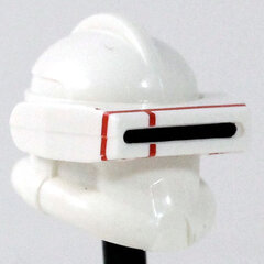White Macrobinoculars- CAC Custom Headgear Accessory Clone Army Customs Red  