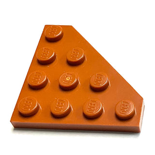 Wedge, Plate 4 x 4 Cut Corner, Part# 30503 Part LEGO® Dark Orange