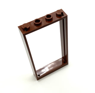 Door Frame 1x4x6 with Two Holes on Top and Bottom, Part# 60596 Part LEGO® Reddish Brown  