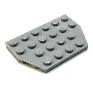 Wedge, Plate 4x6 Cut Corners, Part# 32059 Part LEGO® Light Bluish Gray  