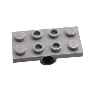 Plate, Modified 2x4 with Pin Holes, Part# 26599 Part LEGO® Light Bluish Gray