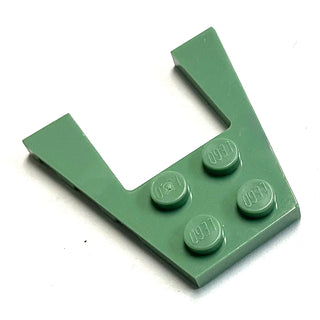 Wedge, Plate 4 x 4, Part# 43719 Part LEGO® Sand Green