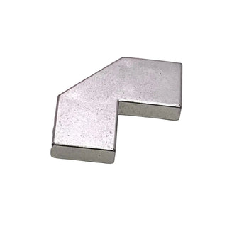 Tile, Modified Facet 2 x 2, Part# 27263 Part LEGO® Metallic Silver