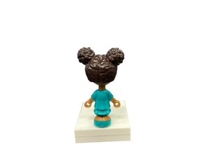 Liz - Micro Doll, Dark Turquoise Dress and Rainbow Hoodie, frnd516 Minifigure LEGO®   