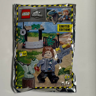 Rainn Delacourt with Raptor foil pack, 122224 Building Kit LEGO®