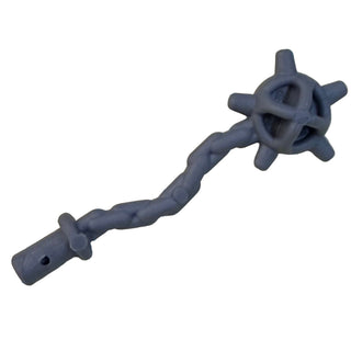 Minifigure, Weapon Spiked Flail / Mace - Flexible Rubber Part# 93787 Part LEGO® Flat Silver
