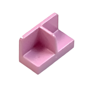 Panel 1x2x1 with Rounded Corners and Center Divider (Minifigure Stand), Part# 93095 Part LEGO® Bright Pink  