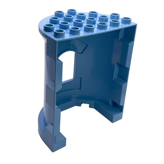 DUPLO Wall 4 x 6 x 6 Curved Turret (Castle), Part# 52024