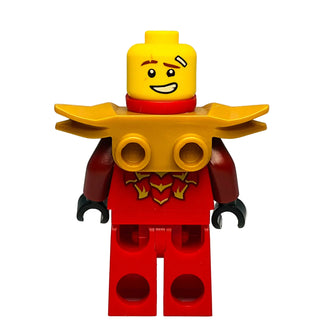Kai - Dragons Rising, Tunic with Dragon Head, Hair, Wide Pearl Gold Shoulder Armor, njo1046 - LEGO® Ninjago Minifigure