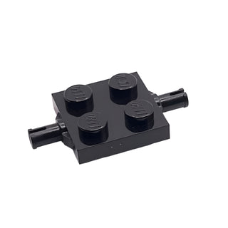 Plate, Modified 2x2 with Wheels Holder, Part# 4600 Part LEGO® Black