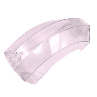 Windscreen 12 x 6 x 6 Curved without Pin Holes, Part# 94531 Part LEGO® Trans-Clear Very Good