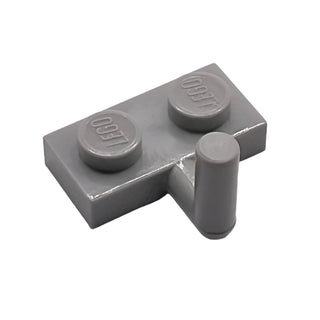Plate, Modified 1x2 with Bar Arm Up (Horizontal Arm 6mm), Part# 4623a Part LEGO® Light Gray