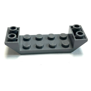Slope, Inverted 45 6 x 2 Double with 2 x 4 Cutout, Part# 22889 Part LEGO® Dark Bluish Gray