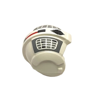 Minifigure, Headgear Helmet SW Rebel Pilot with White Grid on Dark Bluish Gray Pattern, Part# x164pb07 Part LEGO®