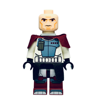 Clone ARC Trooper Hammer, Rancor Battalion (Phase 1) - Dark Red Pauldron, Black Kama, Large Eyes, sw0377 Minifigure LEGO®