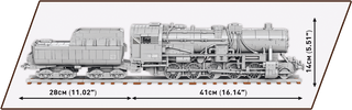 COBI Kriegslokomotive Baureihe 52 Locomotive : Set #6281 Cobi Kit Cobi Toys