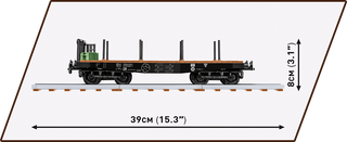 COBI Schwerer Plattformwagen Type Ssys Train Car : Set #6284 Cobi Kit Cobi Toys