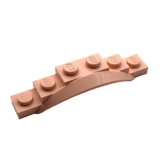 Vehicle, Mudguard 1 1/2 x 6 x 1 with Arch, Part# 62361 Part LEGO® Light Nougat