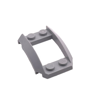 Wedge 4 x 3 Open with Cutout and 4 Studs, Part# 47755 Part LEGO® Light Bluish Gray