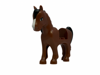 Reddish Brown Horse w/ Black Mane, 93083C01PB03 LEGO® Animals LEGO®