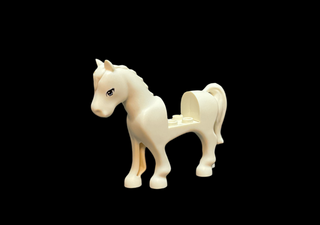 Horse with 2 x 2 Cutout with Bright Light Blue Eyes and 3 Black Eyelashes Pattern, 93083c01pb02 Minifigure LEGO®