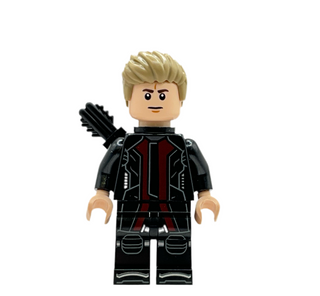 Hawkeye - Black and Dark Red Suit, Dark Tan Hair, Quiver, Silver Boot Tips, sh0969 Minifigure LEGO®