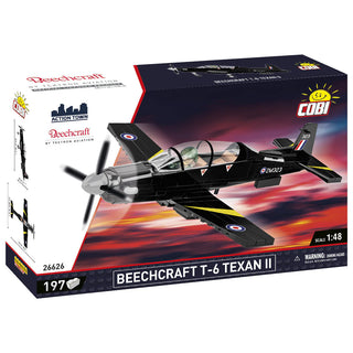 Beechcraft T-6 Texan II Turboprop Black Plane: Cobi Set #26626 Building Kit Cobi Toys