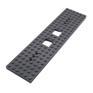 LEGO® Train Base 6 x 24 with 2 Square Cutouts and 3 Round Holes Each End, Part# 92088