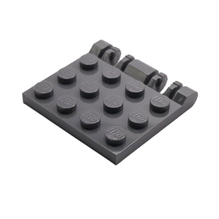 Hinge Plate 3 x 4 Locking Dual 2 Fingers, Part# 44570 Part LEGO® Dark Bluish Gray