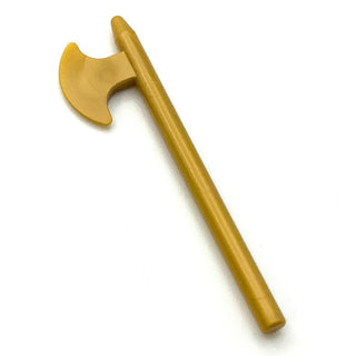 Minifigure Weapon, Axe/Halberd, Part# 3848 Part LEGO® Pearl Gold  