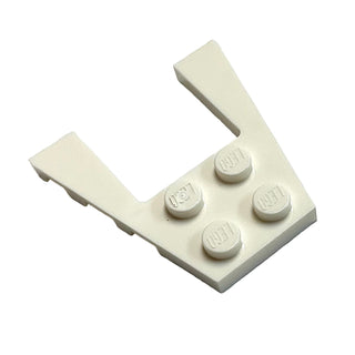 Wedge, Plate 4 x 4, Part# 43719 Part LEGO® White