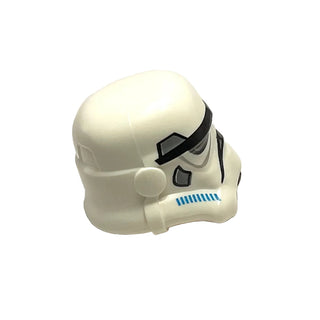 Minifigure, Headgear Helmet SW Stormtrooper, 2 Chin Holes, Dark Azure and Dark Bluish Gray Pattern (Rebels Cartoon Style), Part# 30408pb09 Part LEGO®