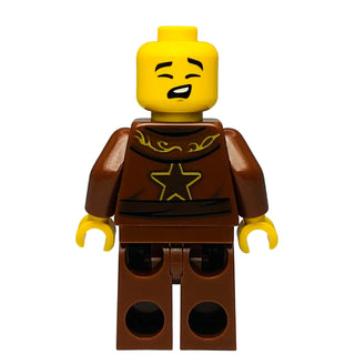 Dareth - Reddish Brown Robe, Reddish Brown Plain Legs (BAM), njo1061 - LEGO® Ninjago Minifigure Minifigure LEGO®