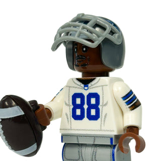#88 WR Lamb Dallas Football Player Minifig made using LEGO parts Custom Minifigure B3 Customs