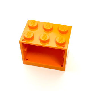 Container, Cupboard 2x3x2 (Solid Studs), Part# 4532a Part LEGO® Orange  