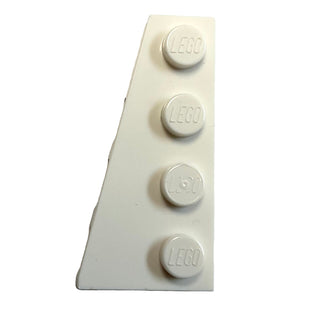 Wedge, Plate 4x2 Left, Part# 41770 Part LEGO® White