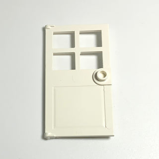 Door 1x4x6 with 4 Panes and Stud Handle, Part# 60623 Part LEGO® White  