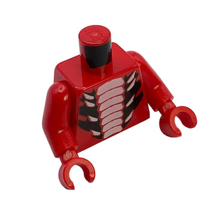 Fangtom Ninjago LEGO® Minifigure Torso, Part# 973pb1038c01 Part LEGO® Red