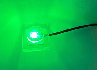 1x1 LED Light-up Plate, DIY System, LS1x1-DC Custom Parts United Brick Co® Green